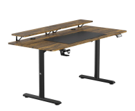 Ultradesk HIGHLANDER XXL Elektryczna regulacja Brązowe - 1287985 - zdjęcie 2